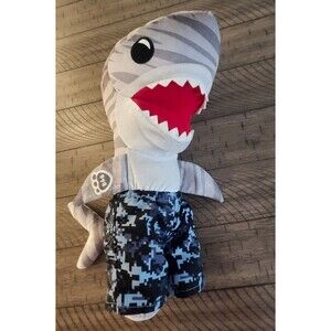 Build A Bear BAB Shark Great White Shark SHARK WEEK Plush Stuffed Animal 16"